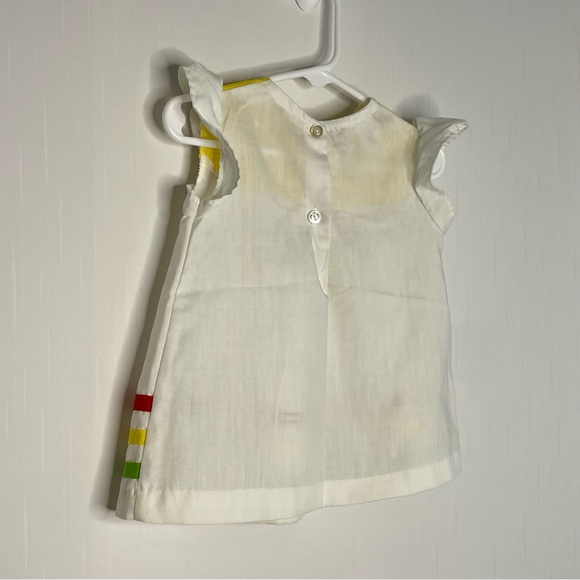 70s Sears Toddler Blouse Flutter Sleeves Babydoll 2T - Picture 8 of 10